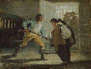 El Maragato Threatens Friar Pedro de Zaldivia with His Gun, Francisco de Goya
